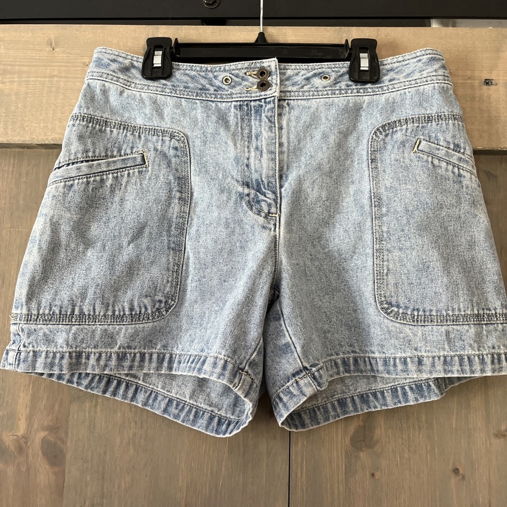 Vintage GH Bass Denim Shorts Women's Size 4 100% Cotton 90s Utility Boho